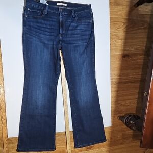 Levi's Womens 726 Flare 18W M Dark Blue Jeans